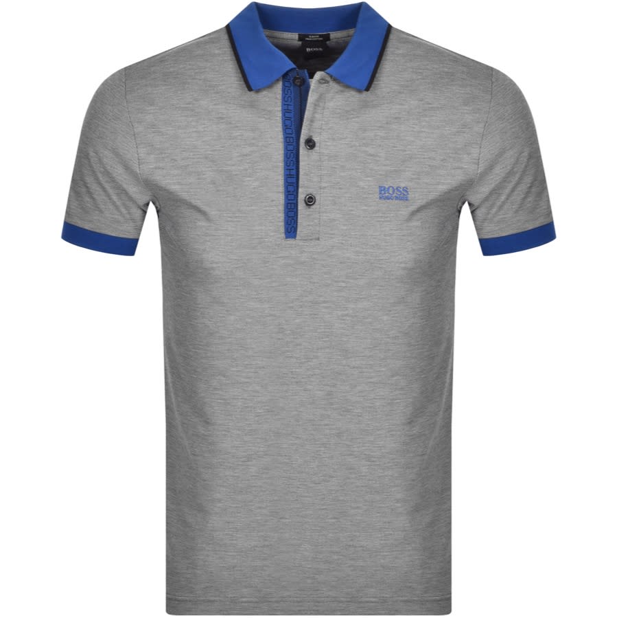 Alternative Image for ProductBOSS Paule 4 Jersey Polo T Shirt Grey1